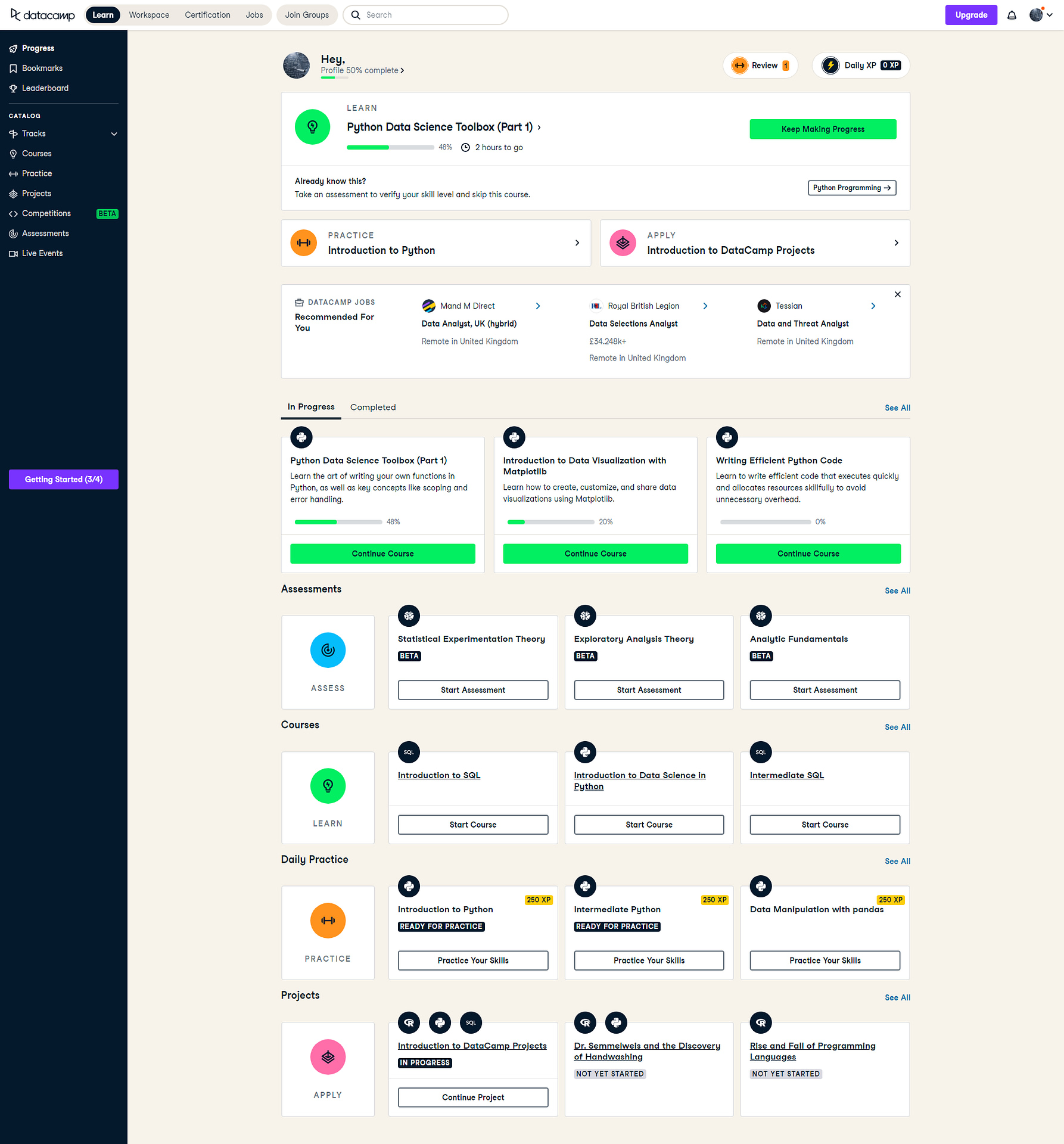 datacamp-learn-environment